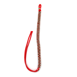 Гривна мартеница шнур коприна бяло зелено червено рибя кост -10 броя