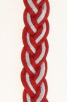 Гривна мартеница копринен шнур плетена 10 броя