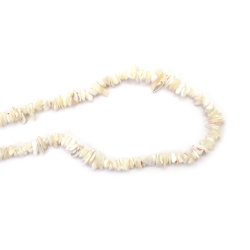 Șir margele  cu pietre semiprețioase cu șnur 5-7 mm ~ 90 cm Perlă