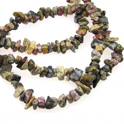 Gemstone Chips Strand, Jasper, 5-7mm, ~ 90cm