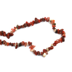 BRAZILIAN RED AGATE Grade A Natural Gemstone Chip Beads String, Bead Size: 5-7 mm, Length ~80 cm