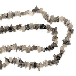 Șir de pietre semiprețioase cu șnur 5-7 mm ~ 90 cm QUARTZ