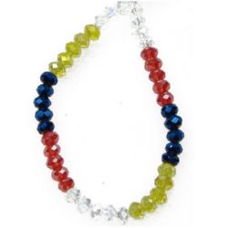 Crystal beads 4 x 3 mm - MIX
