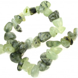Not Available Online. You can also buy at EM ART stores and at +359 884 000 893 PREHNITE Chip Beads Strand 8-12 mm ~ 90 cm