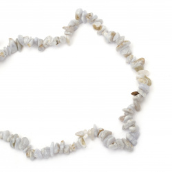 Not Available Online. You can also buy at EM ART stores and at 0884400631 String natural string stones Agate chips 8-12 mm ~ 90 cm LACE STRIP gray-blue