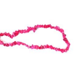Gemstone Chips Strand, Synthetic Turquoise, 5-7 mm, ~ 80cm