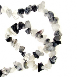 Not Available Online. You can also buy at EM ART stores and at +359 884 000 893 TURMALINE QUARTZ Chip Beads Strand 8-12 mm ~ 90 cm