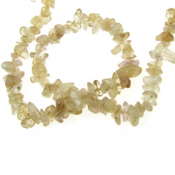 Stoc epuizat. Primeste notificare pe email cand produsul revine in stoc Un șir de pietre semiprețioase așchii 5-7 mm ~ 90 cm QUARTZ