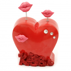Heart Shaped Coin Bank for Valentine’s Day / 130x95 mm