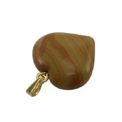 Висулка естествен камък Wood Lace Stone Natural 18x8 мм
