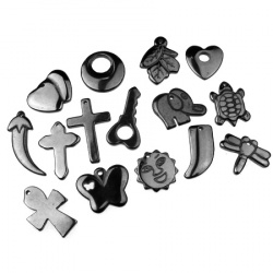 Not Available Online. You can also buy at EM ART stores and at 0884400631 Pendant natural stone HEMATITE non-magnetic ASSORTED shapes 16 ~ 50x10 ~ 35x3 ~ 5 mm -20 grams