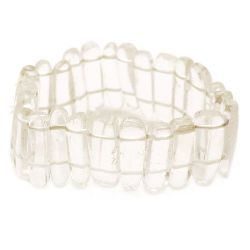 Stoc epuizat. Primeste notificare pe email cand produsul revine in stoc Brățară piatră naturală MOUNTAIN CRYSTAL țiglă 6x19 ~ 25 mm