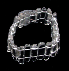 Stoc epuizat. Primeste notificare pe email cand produsul revine in stoc Brățară din piatră naturală MOUNTAIN CRYSTAL țiglă 32x7 mm