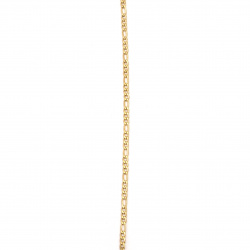 Lanț din oțel inoxidabil 316L 600x3 mm culoare aur