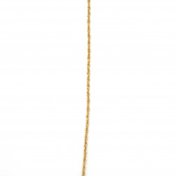 Lanț din oțel inoxidabil 316L 500x2 mm culoare aurie