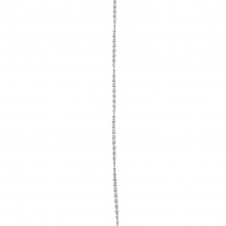 Lanț din oțel inoxidabil 316L 480x2 mm culoare argintiu