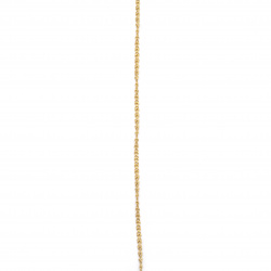 Lanț din oțel inoxidabil 316L 480x2 mm culoare aurie
