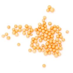 Styrofoam Round Ball, Orange, Decoration, 2.5-3.5mm, 8 grams, 16000 pcs, DIY Craft Decoration