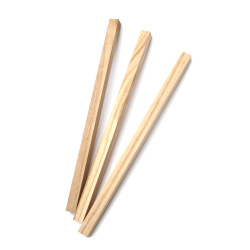 Ξύλινα Πηχάκια (Παυλώνια/Paulownia) 15x15x300 mm – Σετ 3 τεμ. – Ιδανικά για μακέτες, χειροτεχνίες & DIY κατασκευές