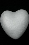 Styrofoam Heart for Decoration 84x82x16 mm - 2 pieces