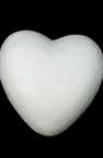 Καρδιά φελιζόλ 70 mm λευκό -10 τεμάχια