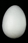 Styrofoam, Egg, 80x58mm, 5 pcs White Easter Decoration DIY