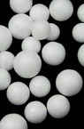 Styrofoam Balls for Decoration, White Color, 4-6 mm, ~10 grams