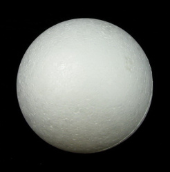 Styrofoam Ball for Decoration, White Color, 130 mm Diameter - 1 pc