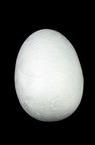 Styrofoam, Egg, 50x35mm, 10 pcs White, Easter Decoration DIY
