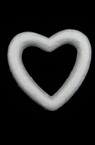 Inimă de Styrofoam cu gaură de 100 mm pentru decorare -2 bucăți