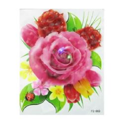 Wall application 3D 20x25 cm flower LIGHT