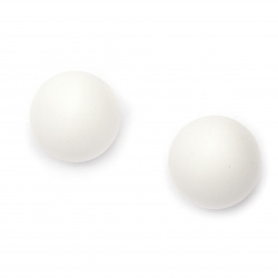 Plastic Ball, White, Matte, Blank 40mm - 6 pieces