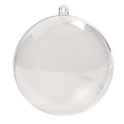 Plastic transparent ball 100 mm opening