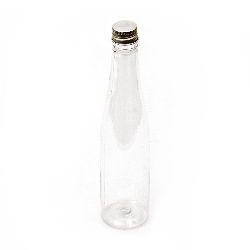Bottle plastic transparent 160 ml 180x43 mm