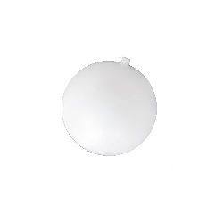 Πλαστική μπάλα 50 mm τρύπα 8 mm λευκό