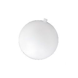 Plastic ball 60 mm with one hole 8 mm white