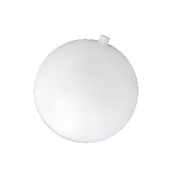 Plastic ball 80 mm with one hole 8 mm white