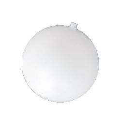 Plastic ball 120 mm with one hole 8 mm white