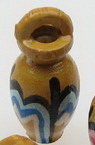 Wooden figurine 24x12 mm hand-painted jar D1 -5 pieces