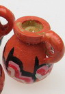 Wooden  Handmade Pot Shaped 20x17 mm hand-painted  - 5 pieces