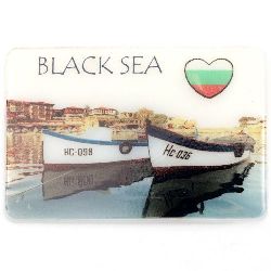 Souvenir Magnet Luminous Ethnic Bulgaria 74x50 mm plastic Boats