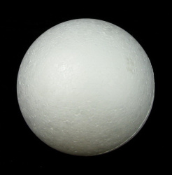 Styrofoam Ball for Decoration, White, 110 mm - 1 piece