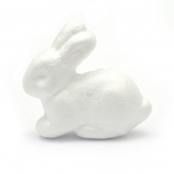 Polystyrene Rabbit 60 x 58 mm, DIY Decoration Craft Hobby Easter 