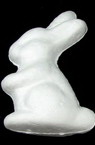 Easter Polystyrene Rabbit 73x48 mm for decoration -2 pieces