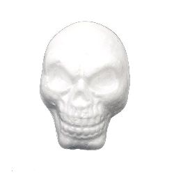 Styrofoam skull 103x66x76 mm for decoration -1 pieces