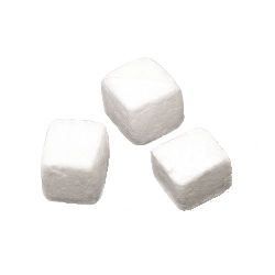 Cub din polistirol 15x15x15 mm pentru decor -20 bucăți