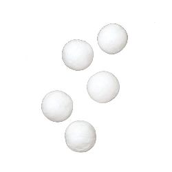 Стиропорени топчета за декорация цвят бял 12 мм -100 броя