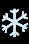 Styrofoam, Snowflake, Glossy, 96x2mm, 5 pcs