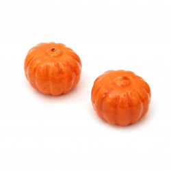 Orange Pumpkin styrofoam 34x25 mm -5 pieces