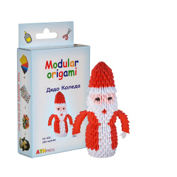 Kit origami modular Mos Craciun